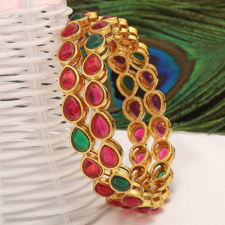 Antique Gold Kada Bangles Sasitrends Online Shopping