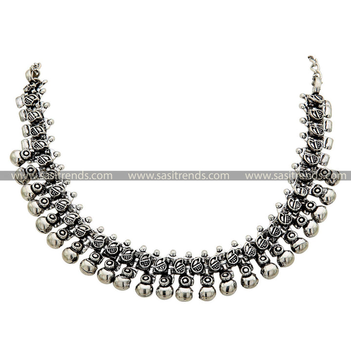 Classic Design Oxidised Ball Necklace by Taralini Online Shopping