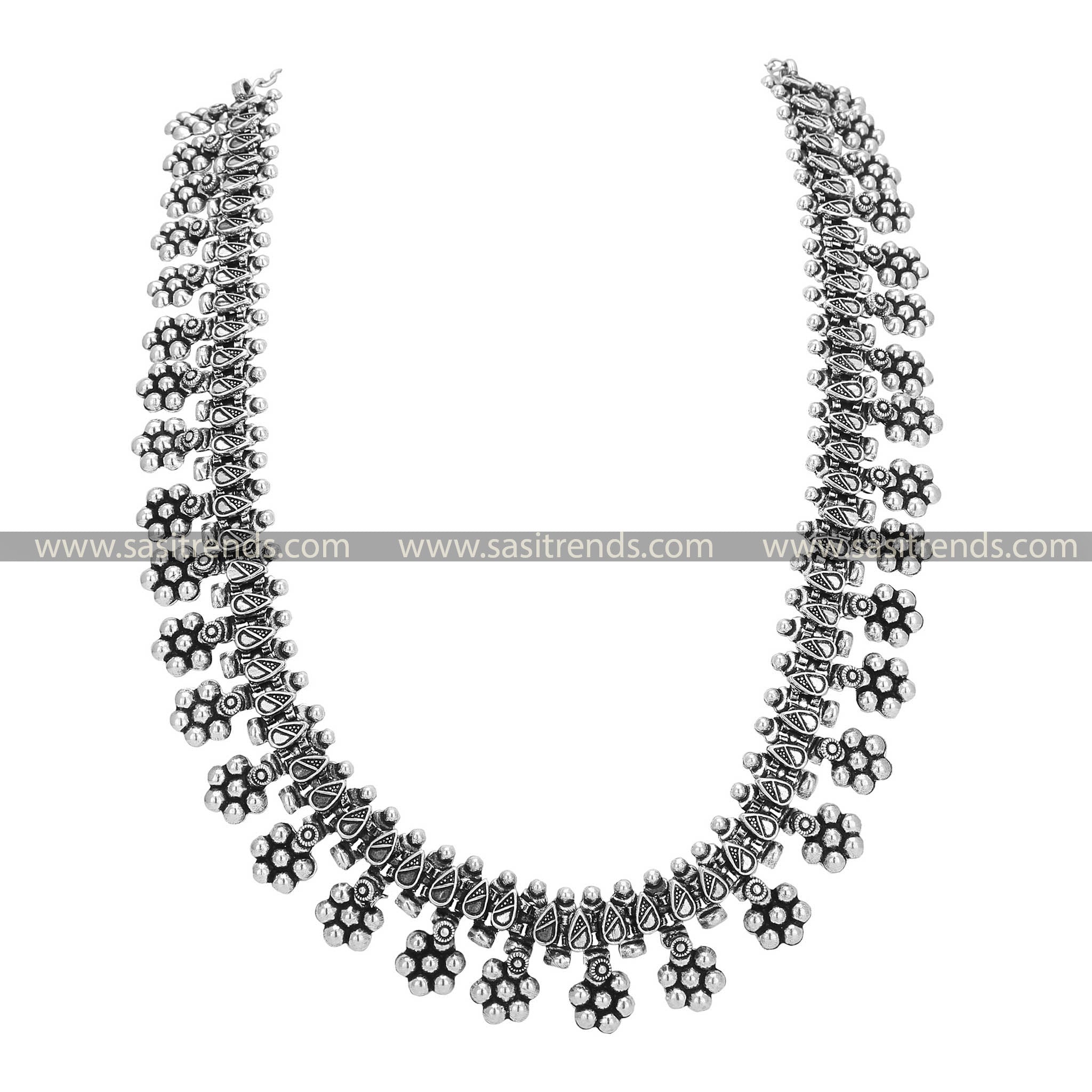 Latest Oxidised Long Necklace Jewellery Online - Sasitrends - Sasitrends