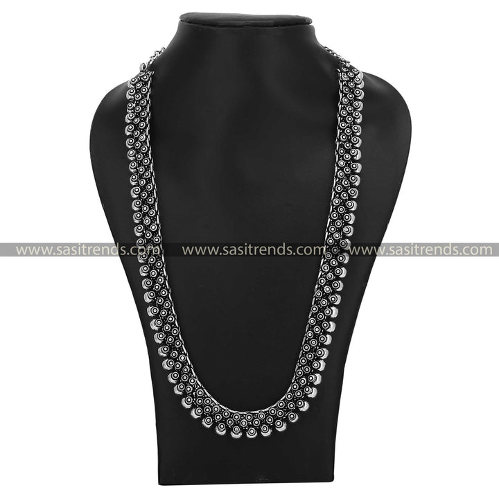 Latest Oxidised Long Jewellery Necklace Navarathiri Special Sasitrends Online Shopping