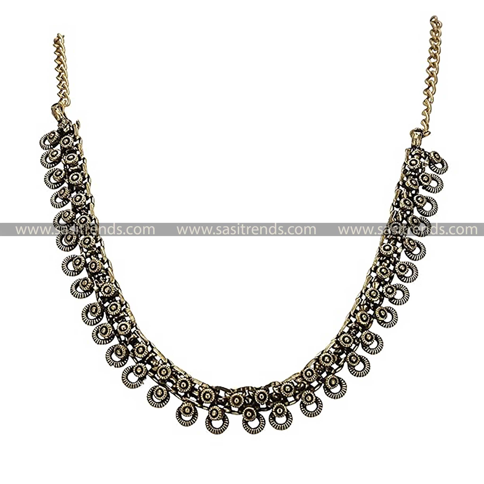 Elegant Antique Gold Choker Necklace by Tanvi