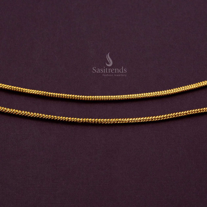 Sleek South Indian anklet design crafted from premium materials - Sasitrends