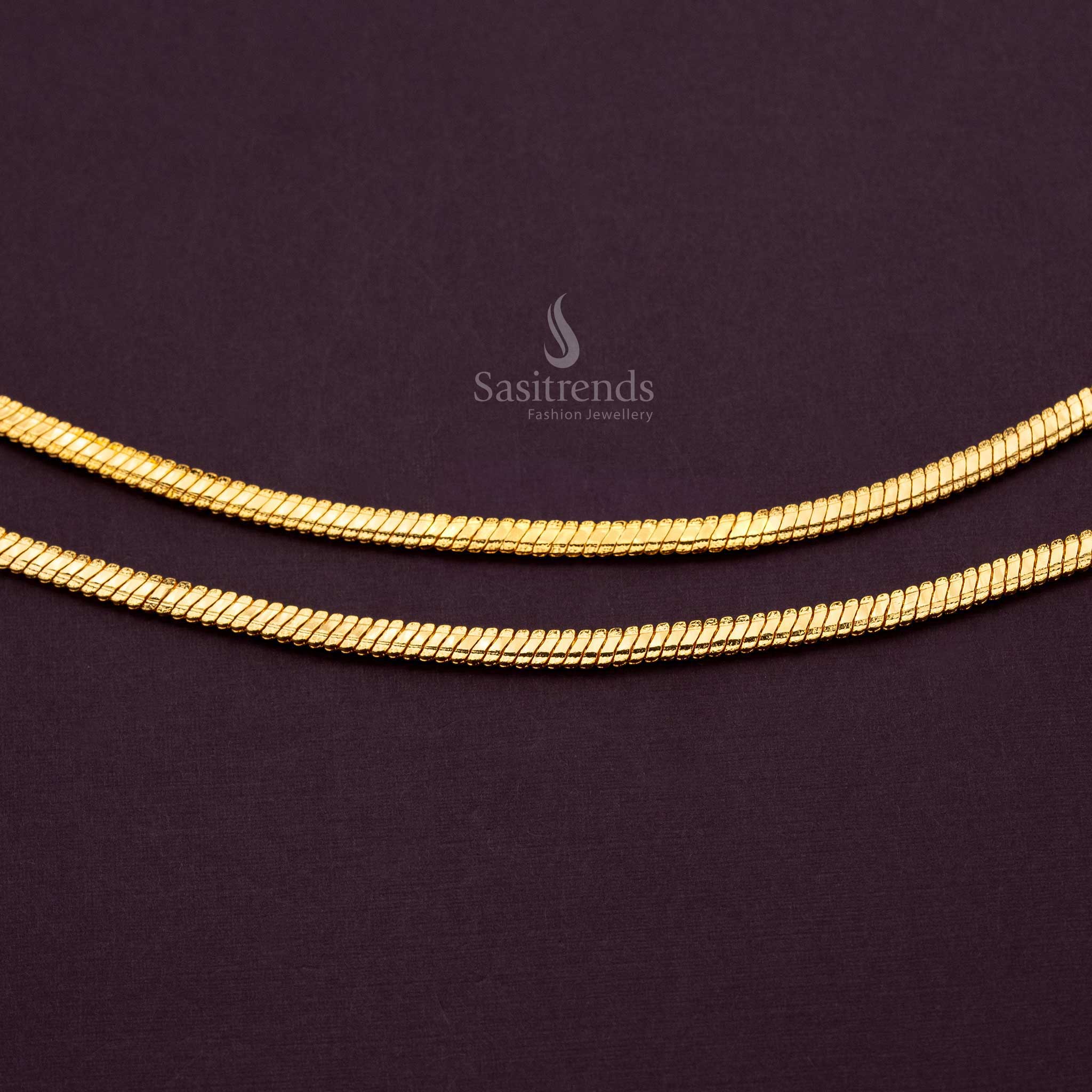 Stunning Thick Plain Guaranteed 24k Micro Gold Plated Anklets - Sasitrends - Sasitrends