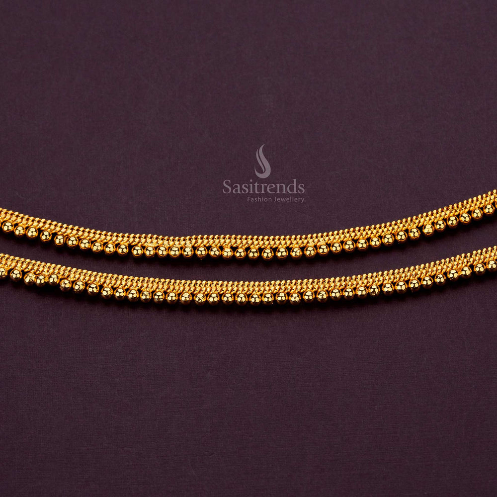 Elegant Thin Gold Anklets with Lifetime Guarantee - Sasitrends