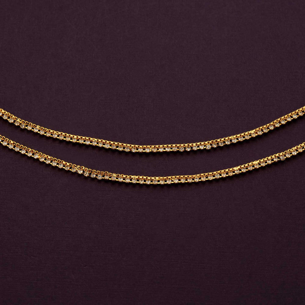 Timeless micro gold plated anklets, perfect for weddings and festivals - Sasitrends