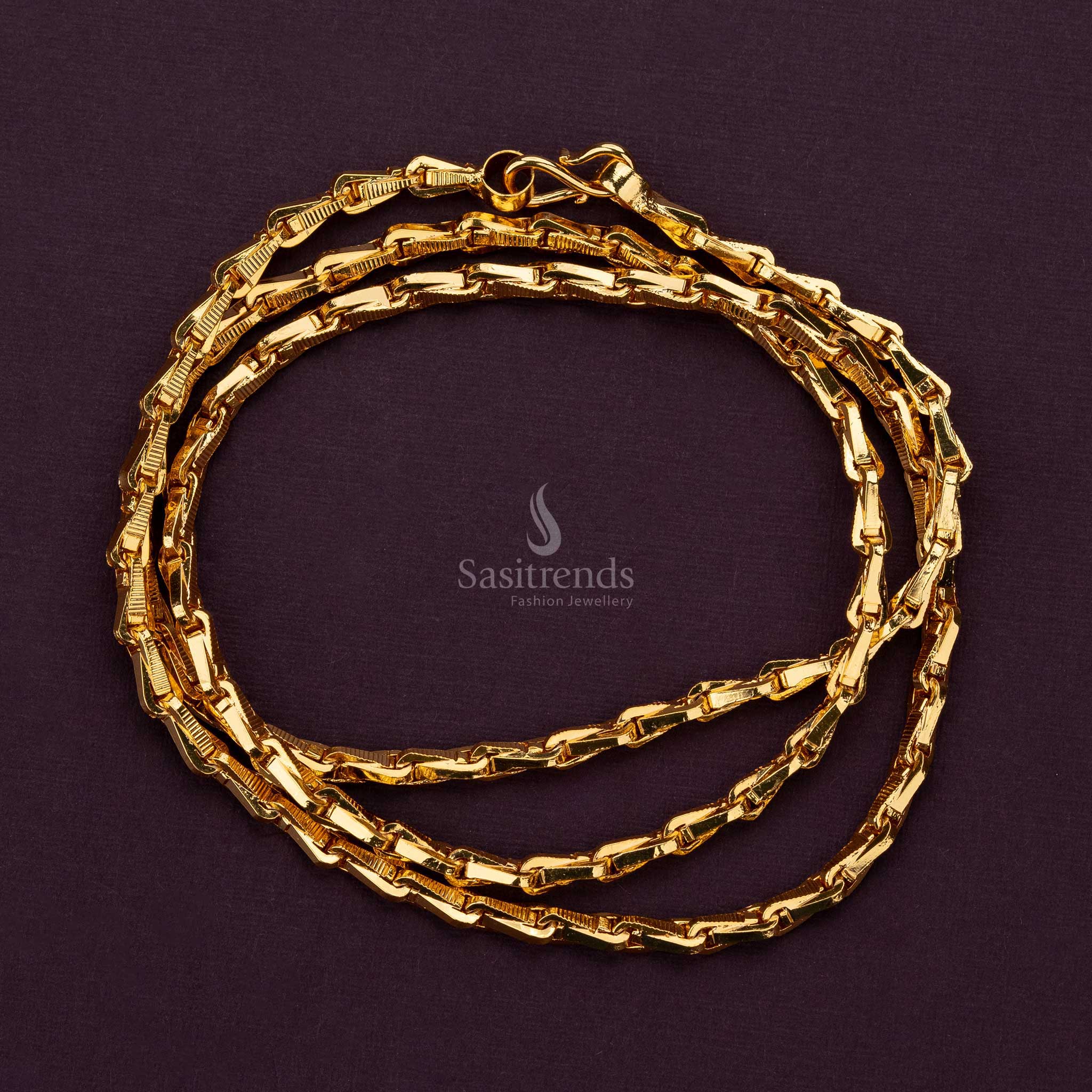 Thick micro gold plated Wheat chain, a luxurious alternative to genuine gold for special occasions - Sasitrends