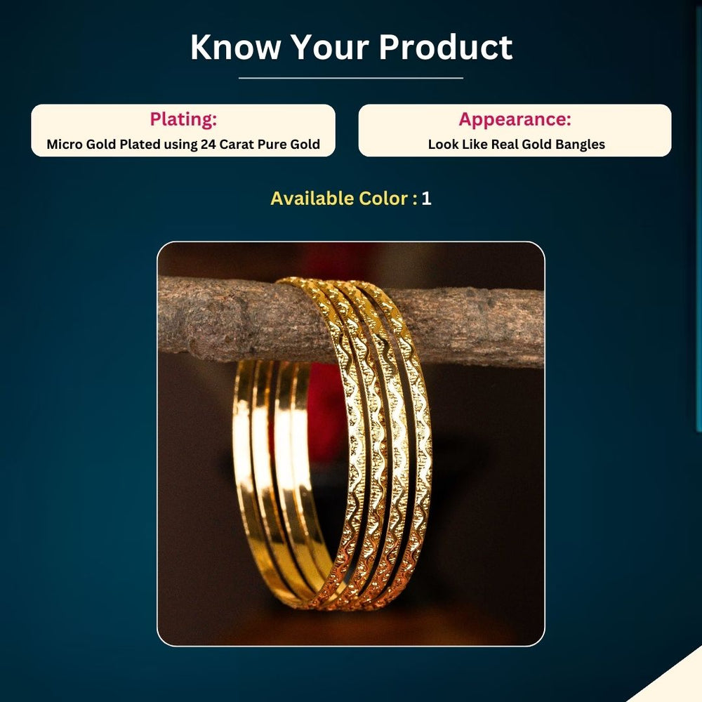 Micro gold plated Bangles Measurement Image - Sasitrends