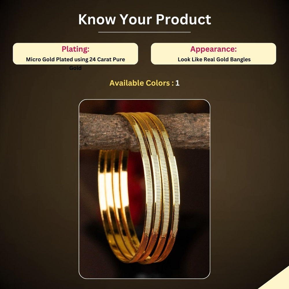 Micro gold plated Bangles measurement image - Sasitrends