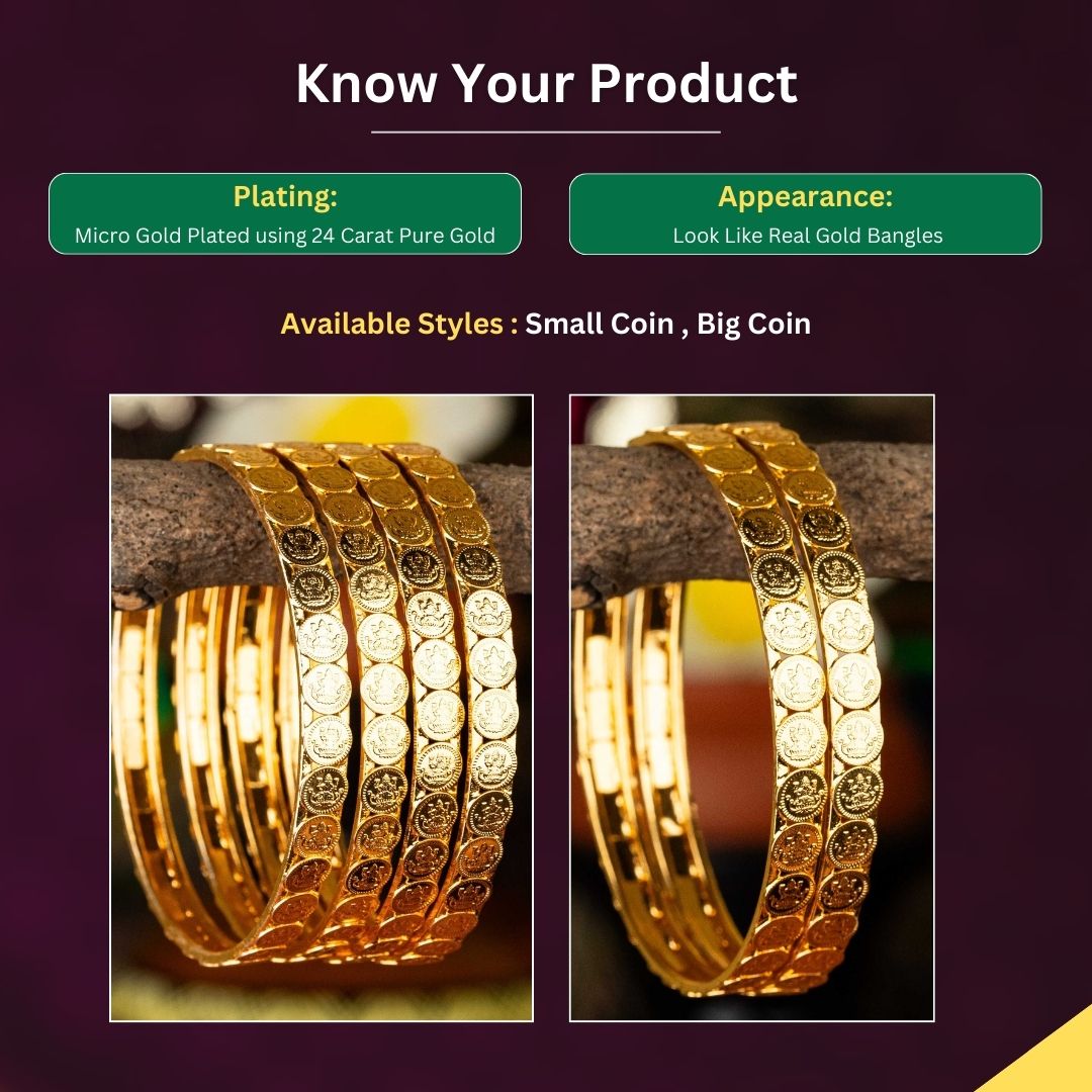 Micro gold plated Bangles measurement image - Sasitrends