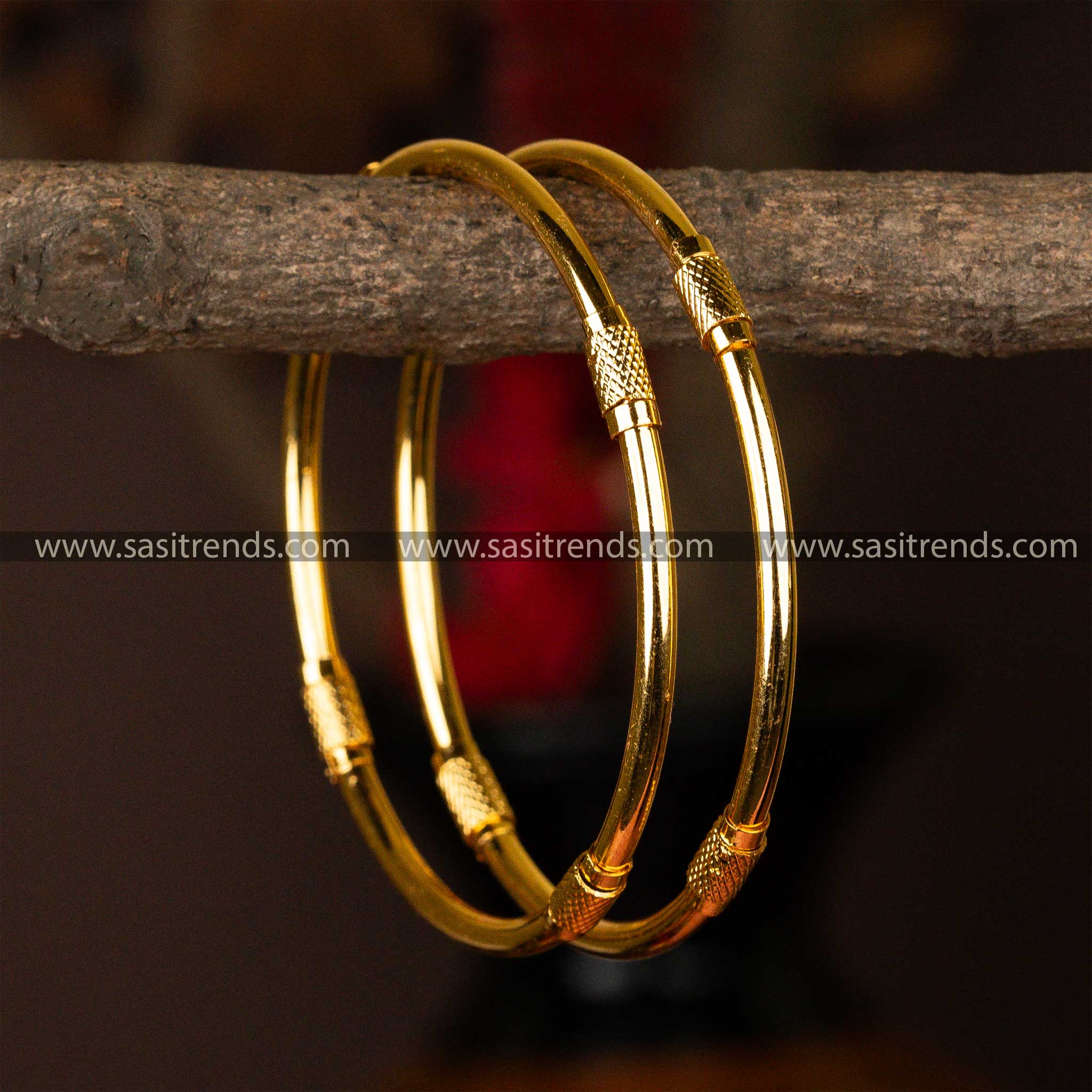 Traditional Wear One Gram Micro Gold Plated Daily Wear Bangles Sasitrends Online Shopping