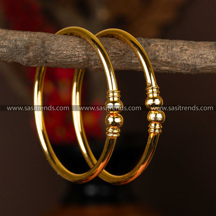 Buy Elegant Beaded Kada Micro Gold Plated Bangles - Trendy Traditional Collection