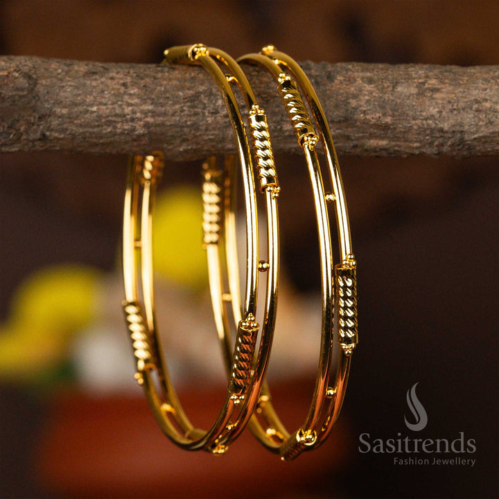 One Gram Micro Gold Plated Daily Wearable Kada bangles Online Shopping - Sasitrends