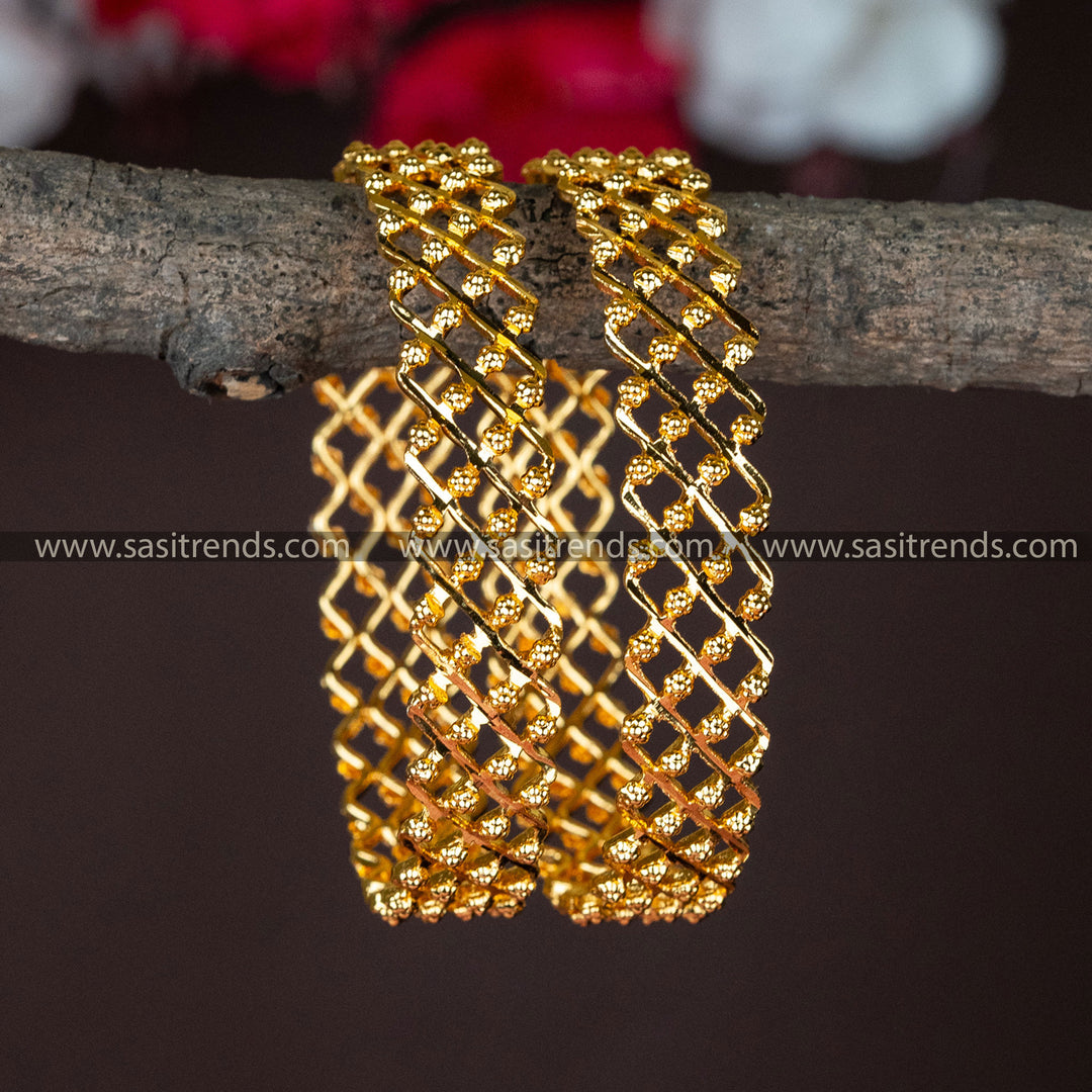 Traditional Wear Micro Gold Plated Guaranteed Bangles Sasitrends Online Shopping