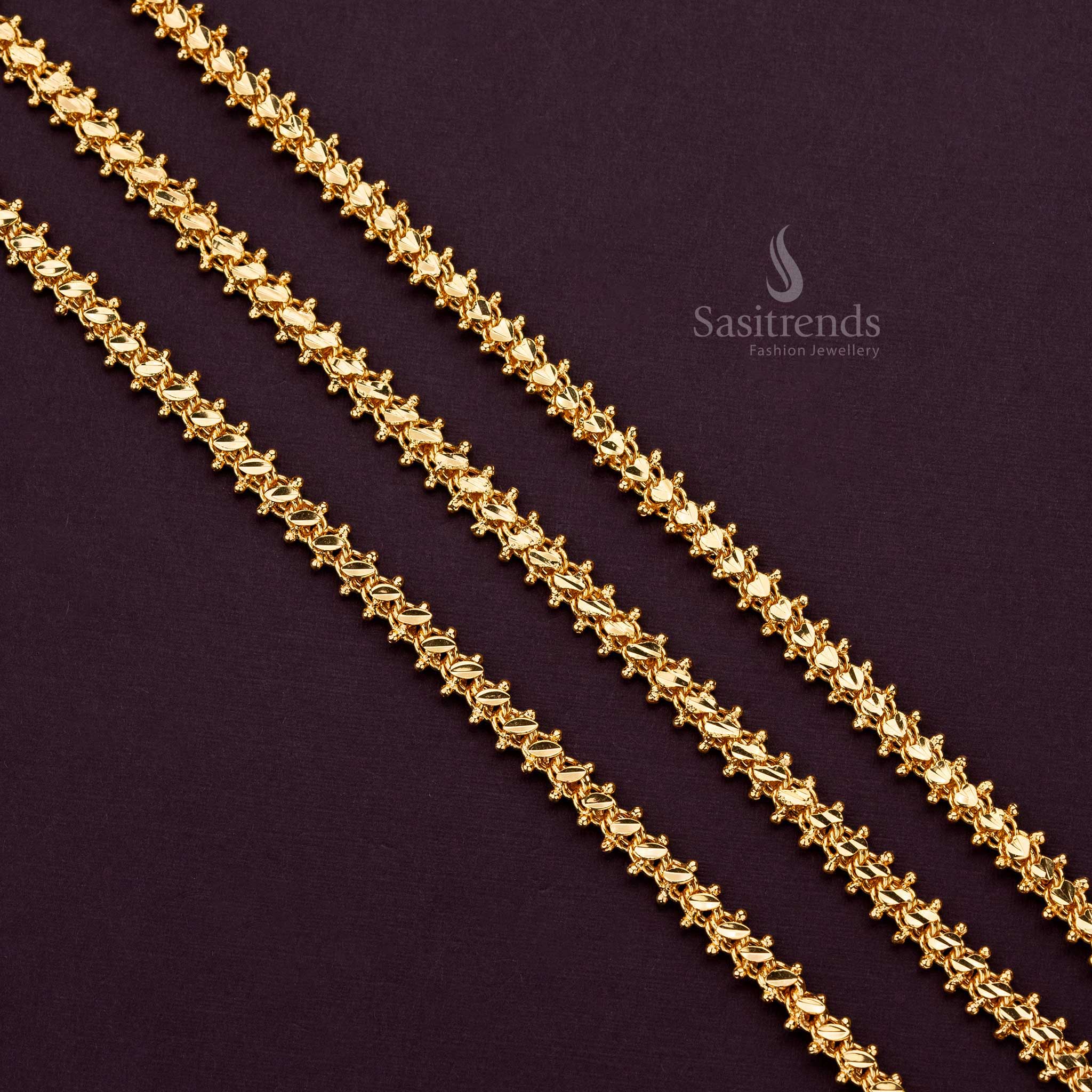 Delicate micro gold plated chain in heart design,eye design and s design - Sasitrends