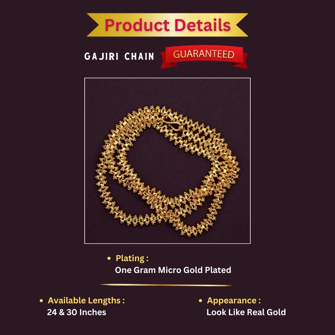 Micro gold plated chains measurement image - Sasitrends





