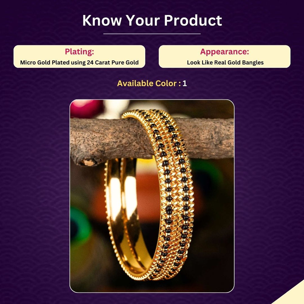 Micro Gold Plated Bangles Measurement Image - Sasitrends