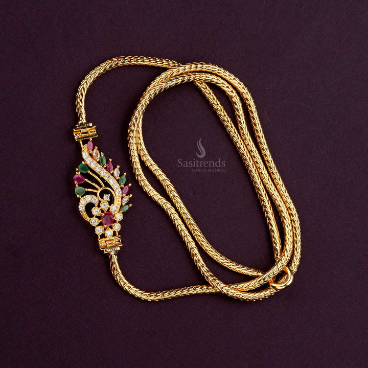 Latest Micro Gold Plated Mugappu Thali Chain Online - Sasitrends