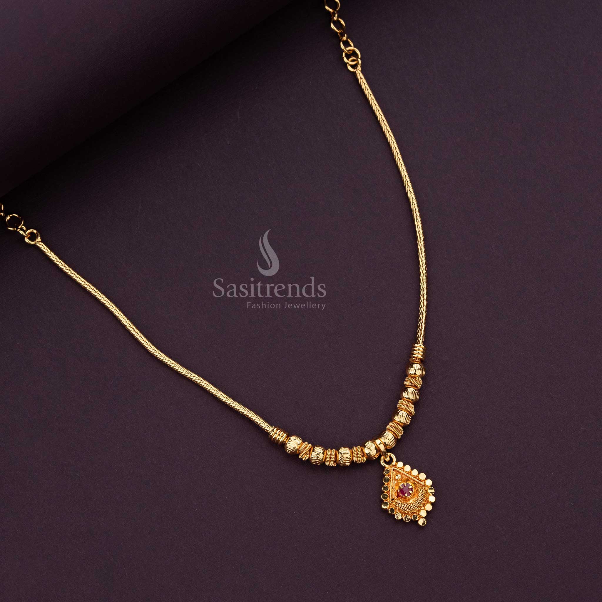 Exquisite micro gold-plated necklace, perfect for special occasions - Sasitrends