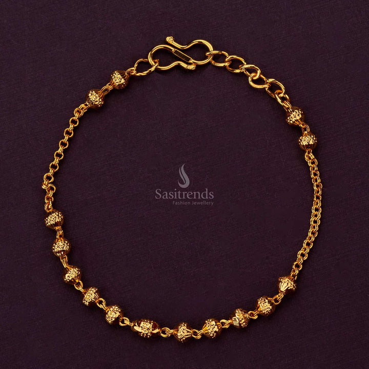 Premium one gram gold plated bracelet, a perfect gift for mothers and wives - Sasitrends