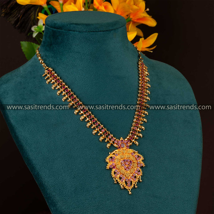 Sasitrends - Traditional One Gram Latest Micro Gold-Plated Necklace