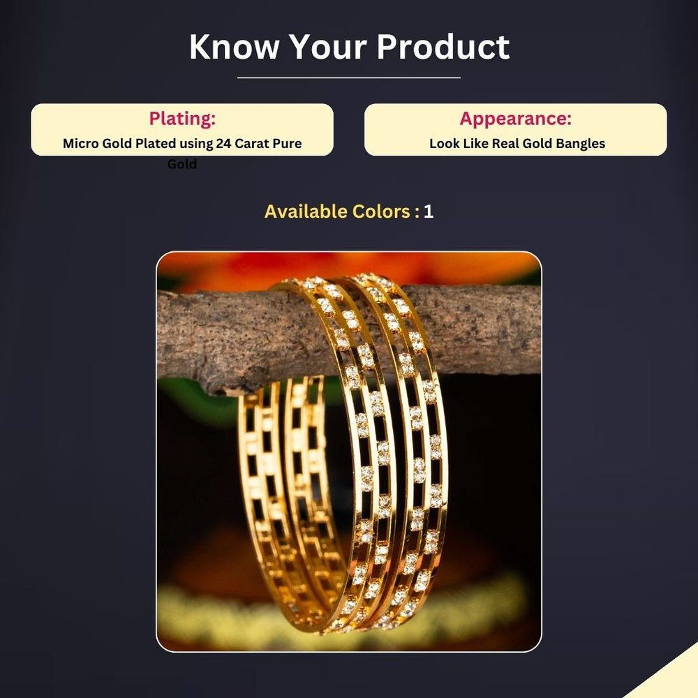 Micro gold plated Bangles measurement image - Sasitrends