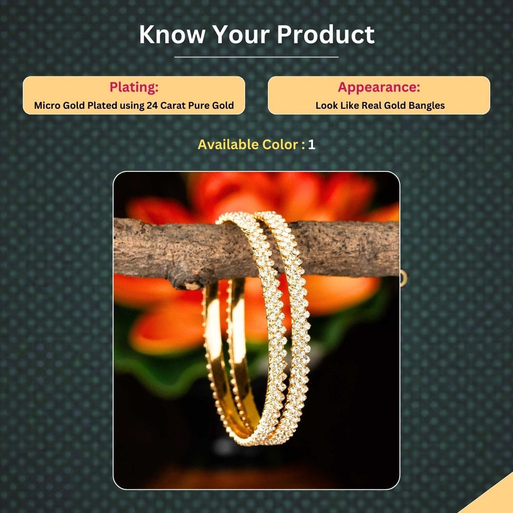 Micro Gold Plated Bangles Measurement Image - Sasitrends