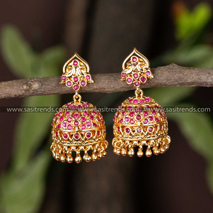 One Gram Micro Gold Plated Guaranteed Earrings Sasitrends Online Shopping