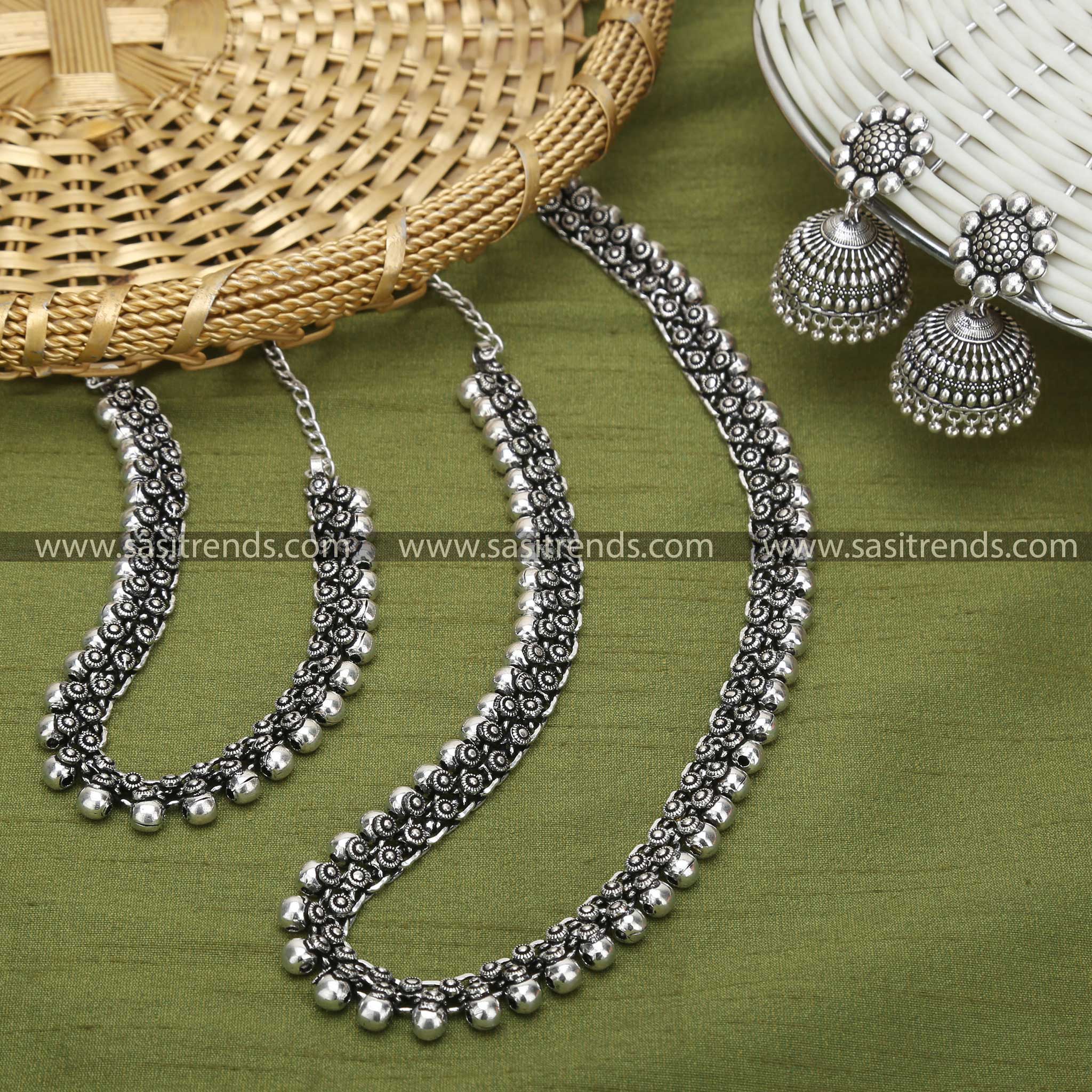 Navarathiri Latest Oxidised Jewellery Set Beadwork Sasitrends Online Shopping