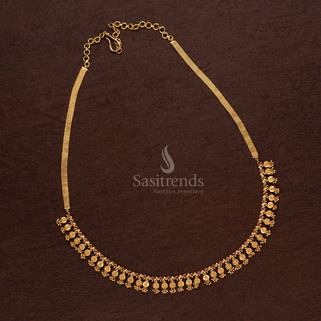 Traditional Bridal Waist Chain with AD Stones and Golden Beads – Sasitrends