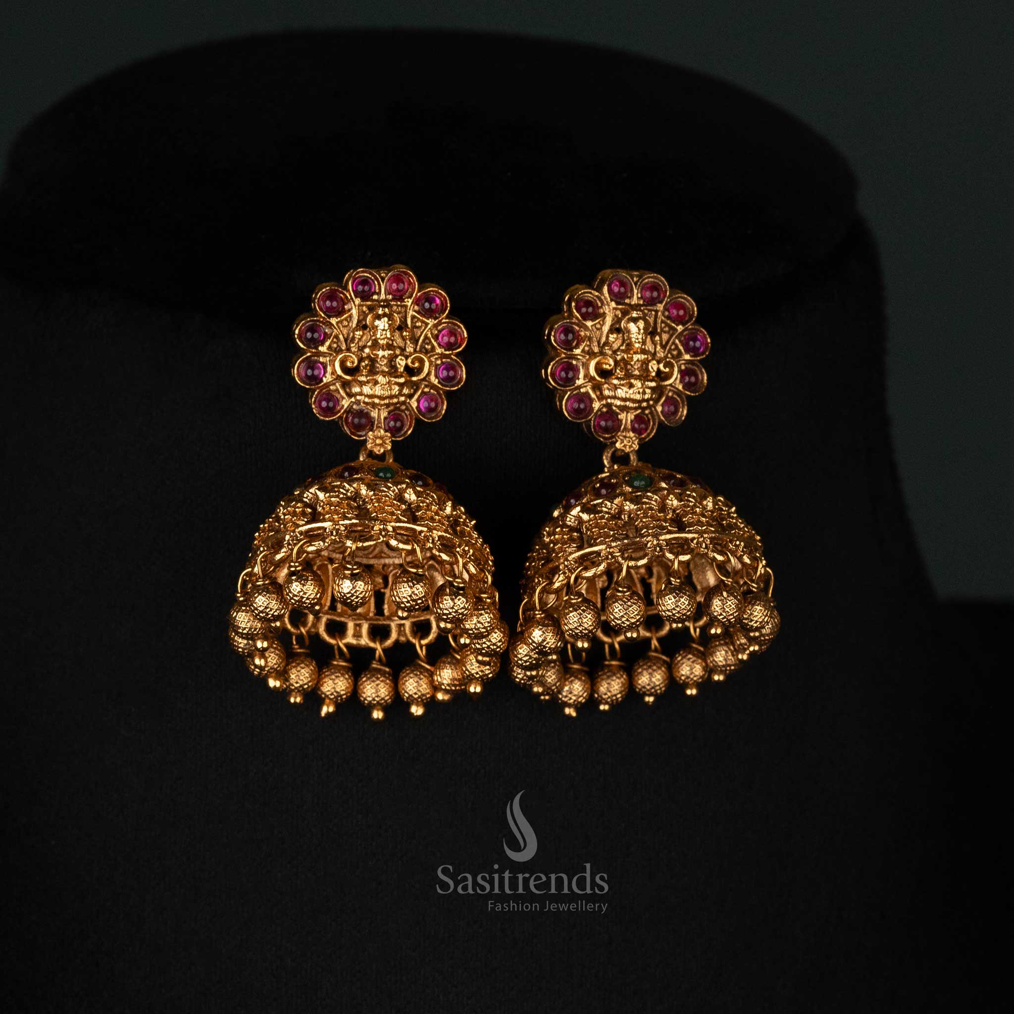 Traditional Festive Wear Gold Look-Alike Temple Necklace - Sasitrends