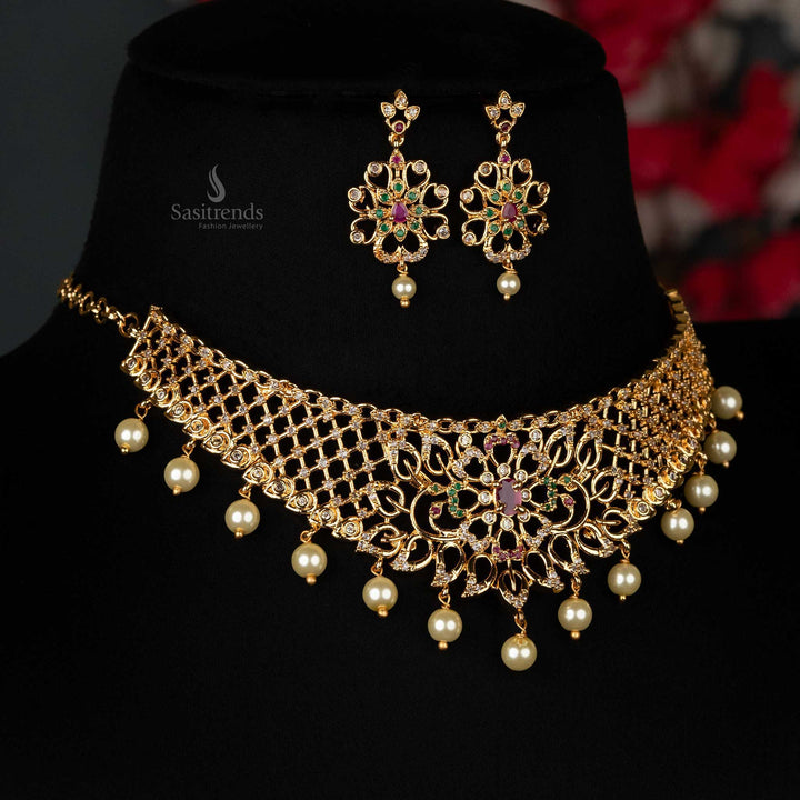 Micro gold plated choker for festivals and special occasions sasitrends