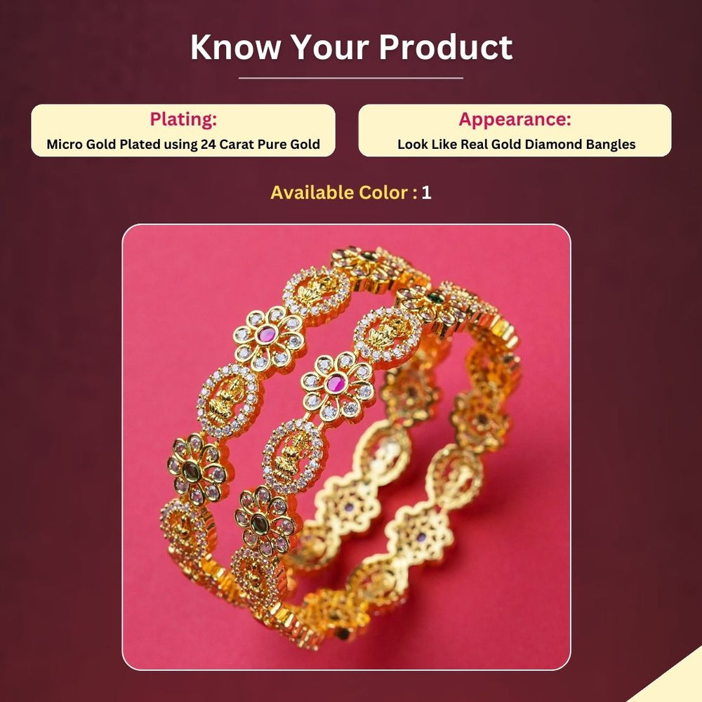 Micro Gold Plated Bangles Measurement Image - Sasitrends