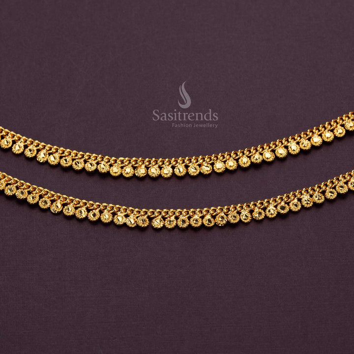 Fashion-forward gold-plated anklets for women, sleek and versatile for everyday wear - Sasitrends