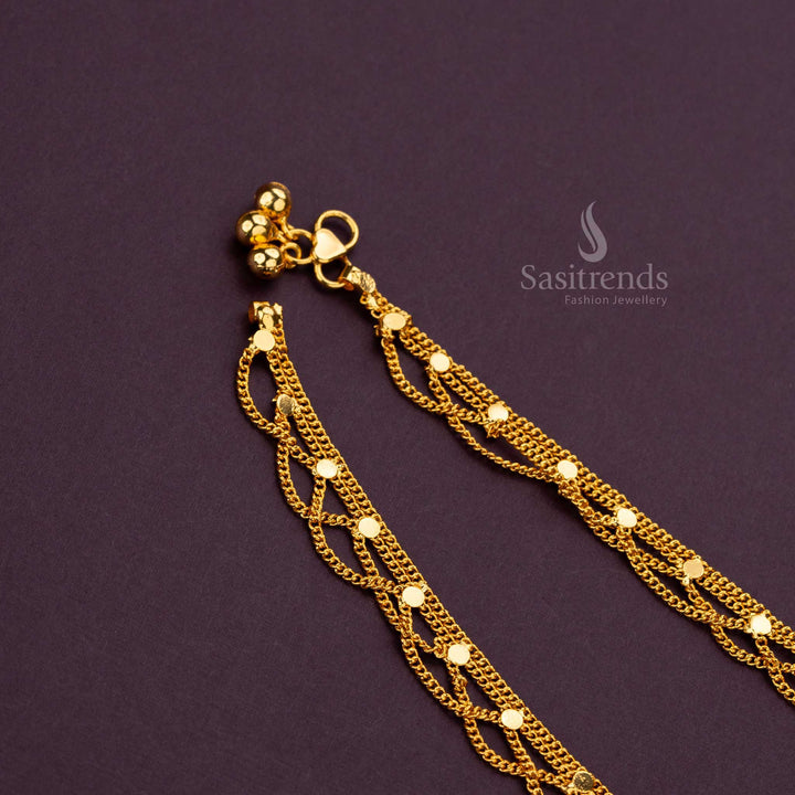 Versatile gold anklets perfect for everyday and formal wear - Sasitrends