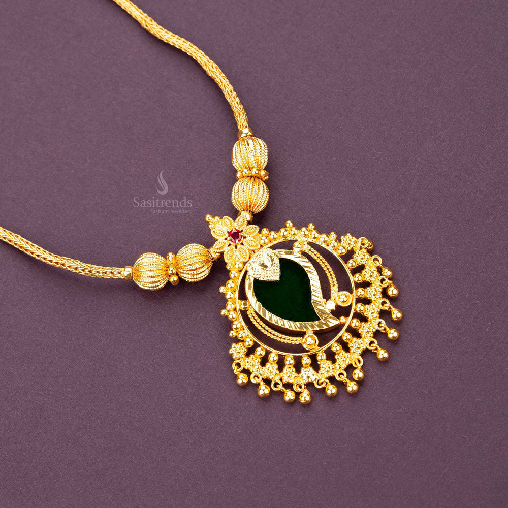 One gram micro gold plated guaranteed kerala palakka necklace sasitrends