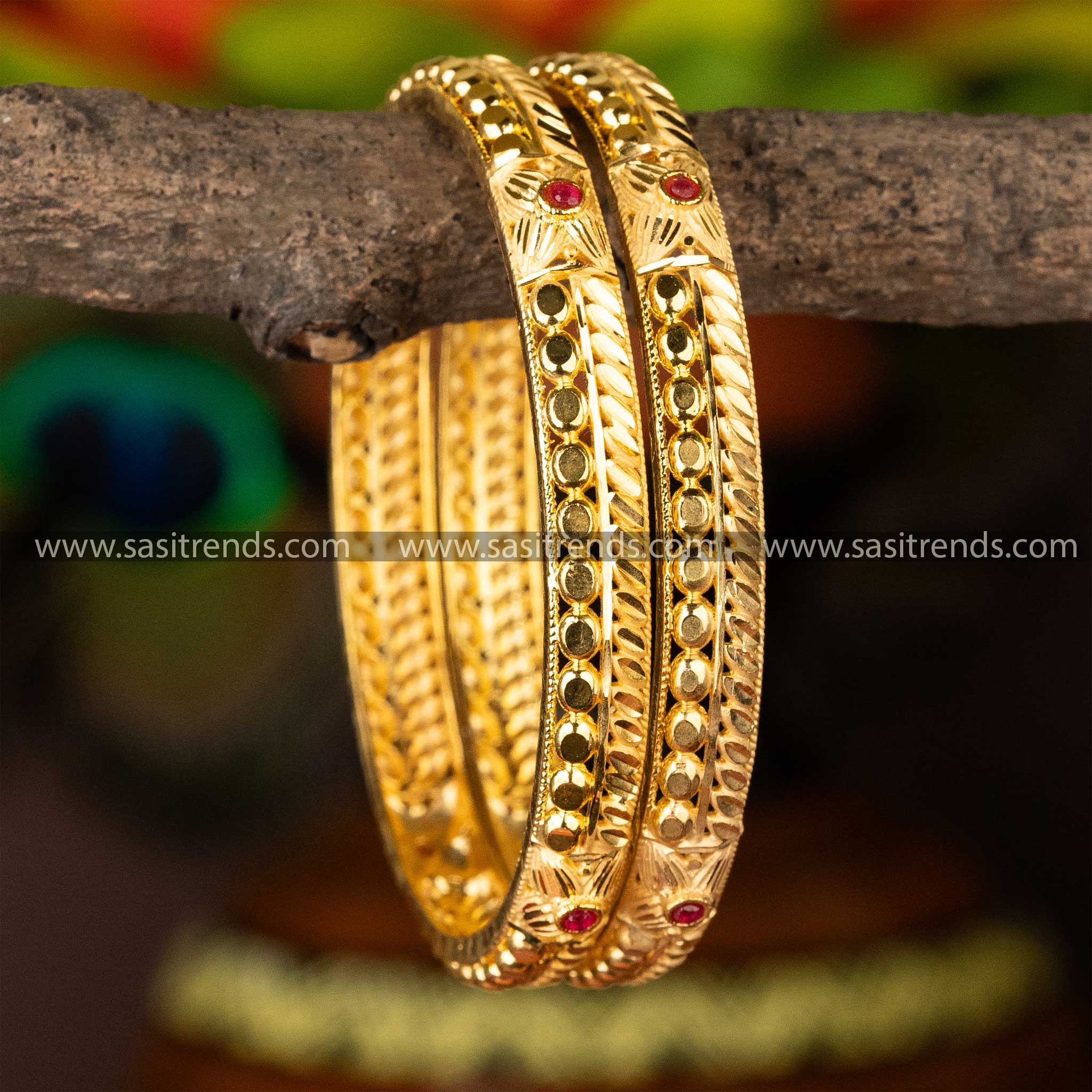 New Arrival: Attractive Gold Plated Forming Bangles For Perfect Traditonal Elegance - Sasitrends