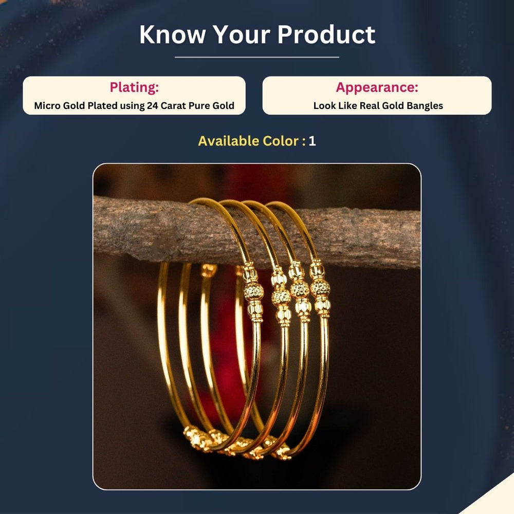 Micro gold plated Bangles Measurement Image - Sasitrends