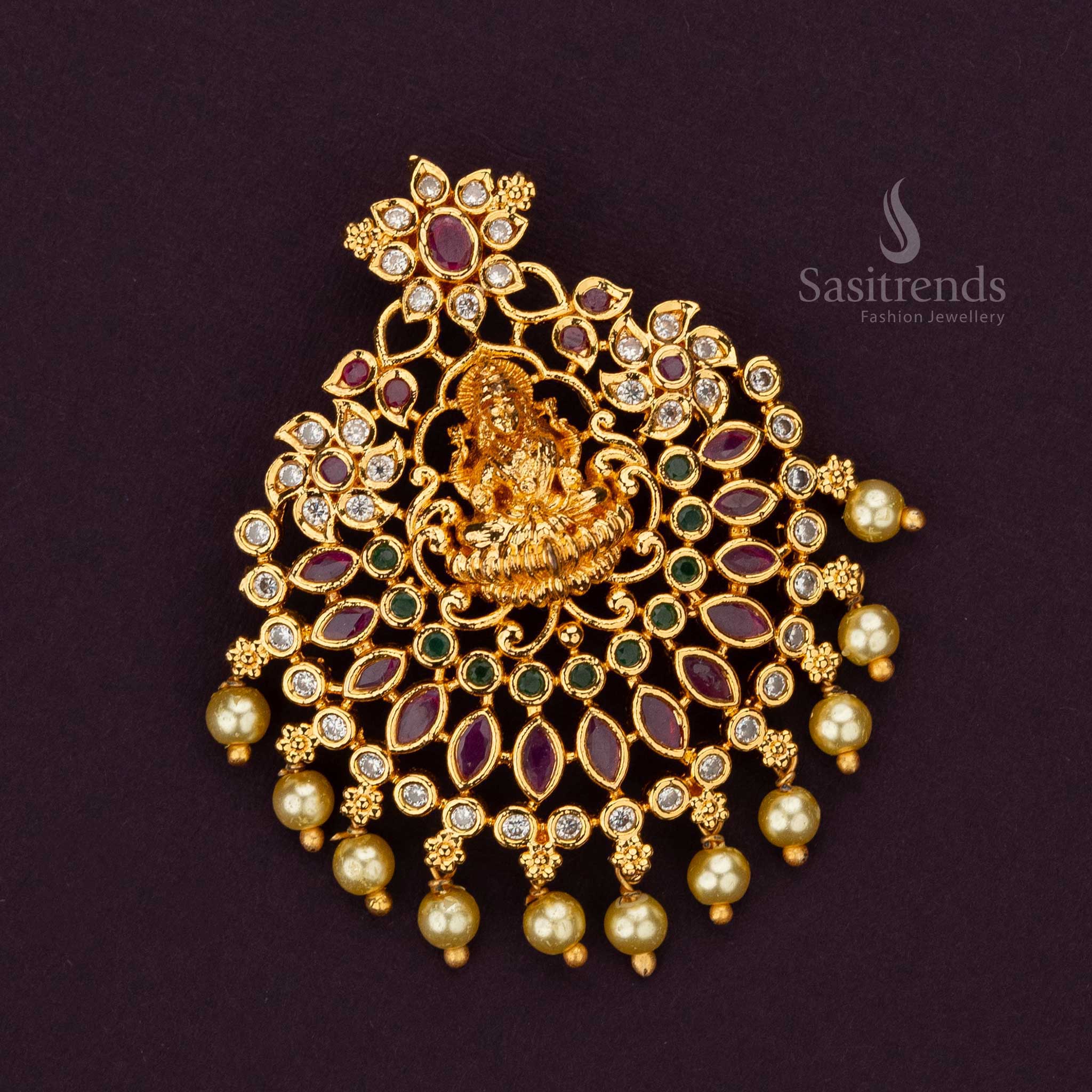 Exquisite micro gold plated pendant featuring a divine goddess design - Sasitrends