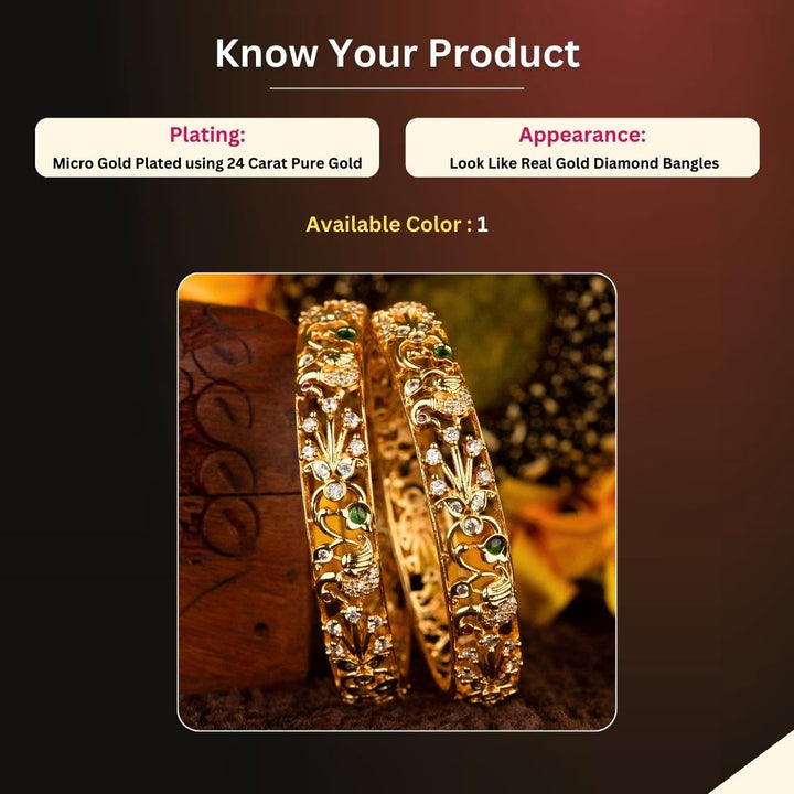 Micro gold plated Bangles Measurement Image - Sasitrends