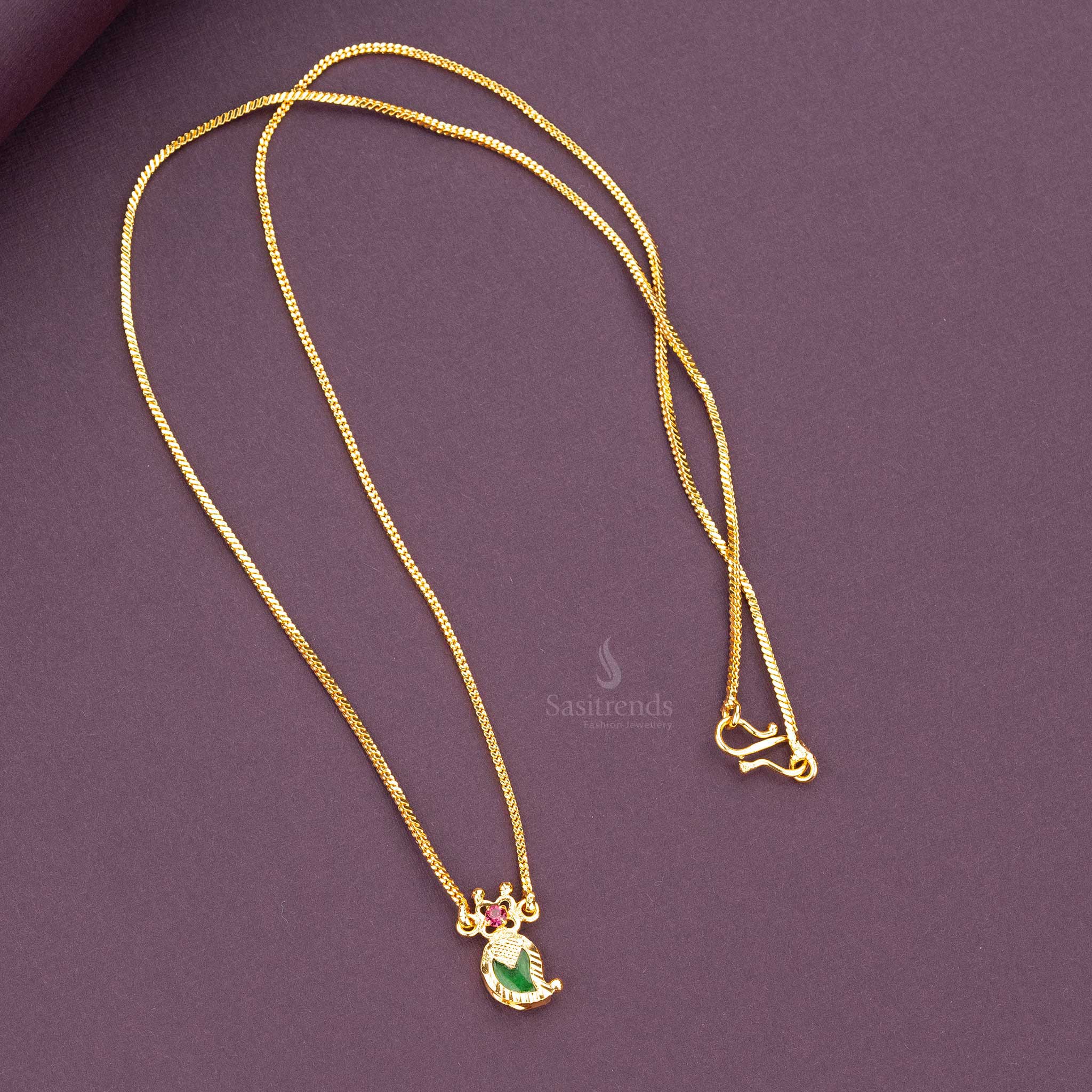 Traditional Micro Gold Plated Guaranteed Palakka Jewellery Set