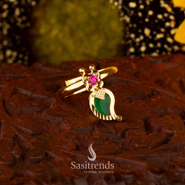 Kerala-inspired green mango palakka ring with heritage touch - Sasitrends





