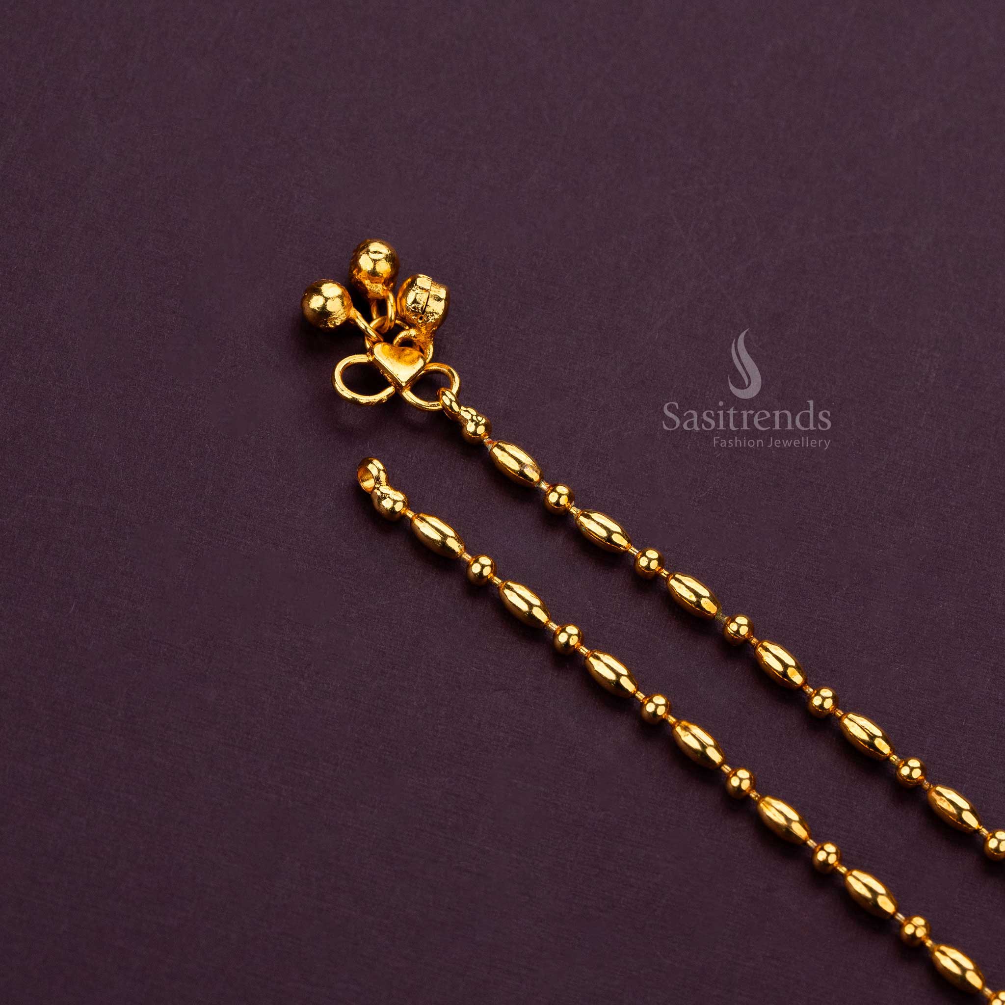 Micro gold-plated anklets, perfect for weddings, festivals, and everyday wear - Sasitrends