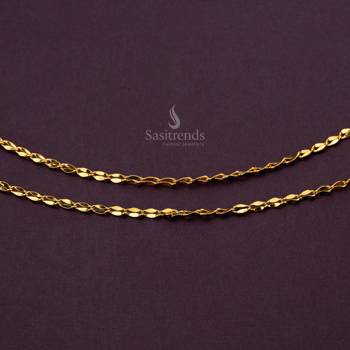 Luxurious 24-carat gold plated anklet with a lifetime guarantee for special occasions - Sasitrends