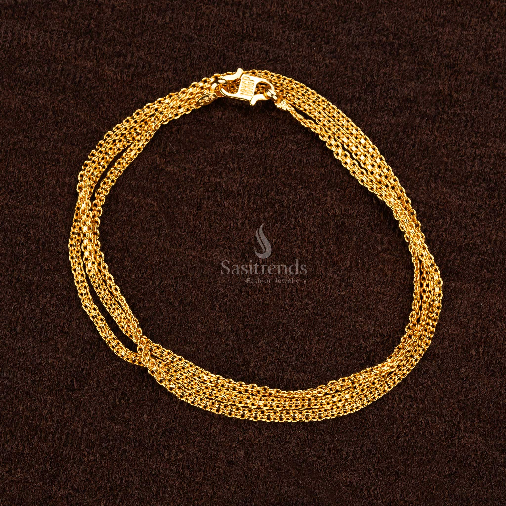 Guaranteed Micro Gold Plated Bismark Chain – Very Thin, premium brass with 24K gold plating for a delicate and elegant look - Sasitrends