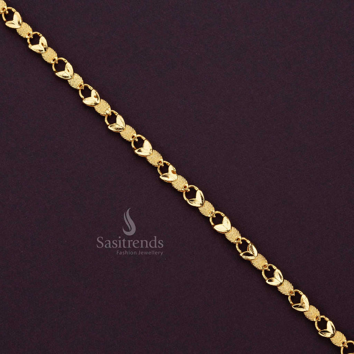 Luxurious one gram micro gold plated fish designer bracelet for weddings and festivals - Sasitrends