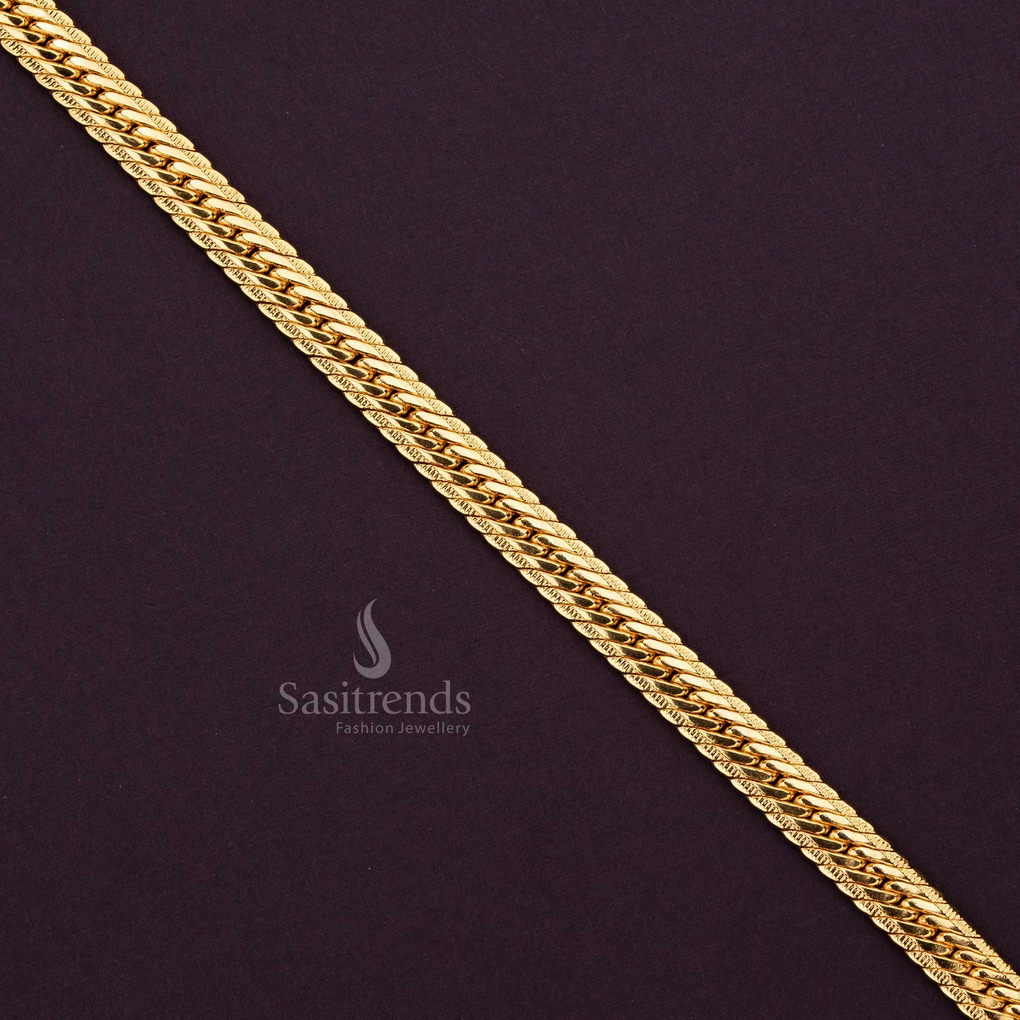 Sleek and durable micro gold-plated bracelet for men, crafted to elevate any outfit with a touch of luxury - Sasitrends