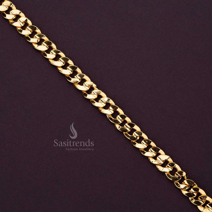 Elegant micro gold-plated men's bracelet, designed for a refined and contemporary style - Sasitrends