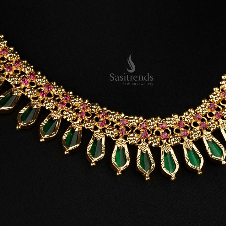 Traditional Nagapadam necklace for weddings and festive occasions - Sasitrends