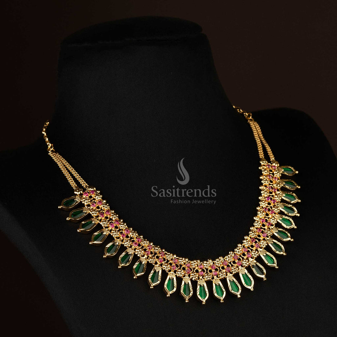 Heritage-inspired Nagapadam jewellery with vibrant stones and guaranteed quality - Sasitrends