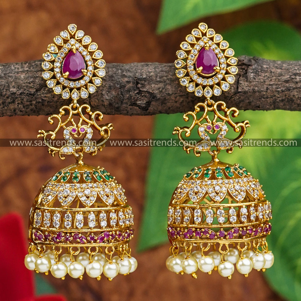 Latest Collections For Bridal Jhumka Earrings - Stunning Multi Shades